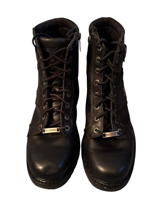 Harley-Davidson Other - Mens Harley Davidson Steel Toe Work Boots Black Leather Moto Size 12